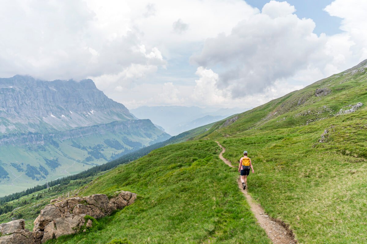 Wanderweg vom Hasentrittli zum Fisetengrat