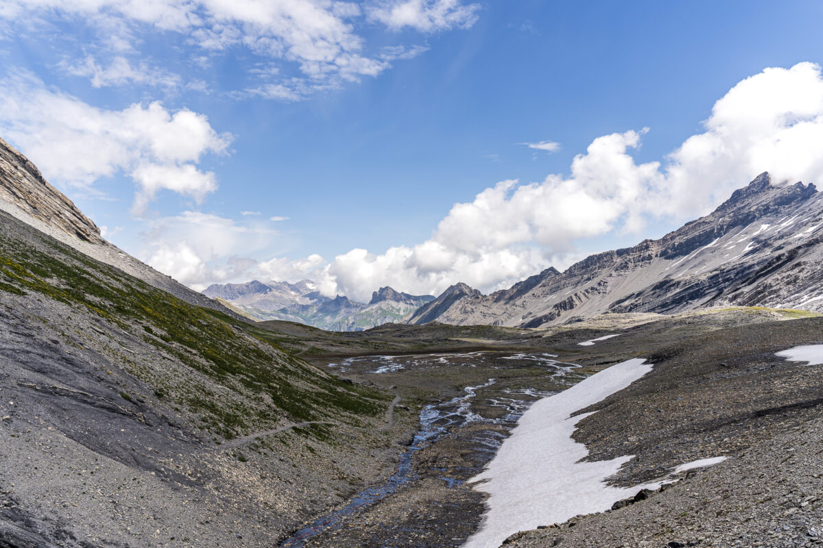 Glacier landscape Col de la Forcle
