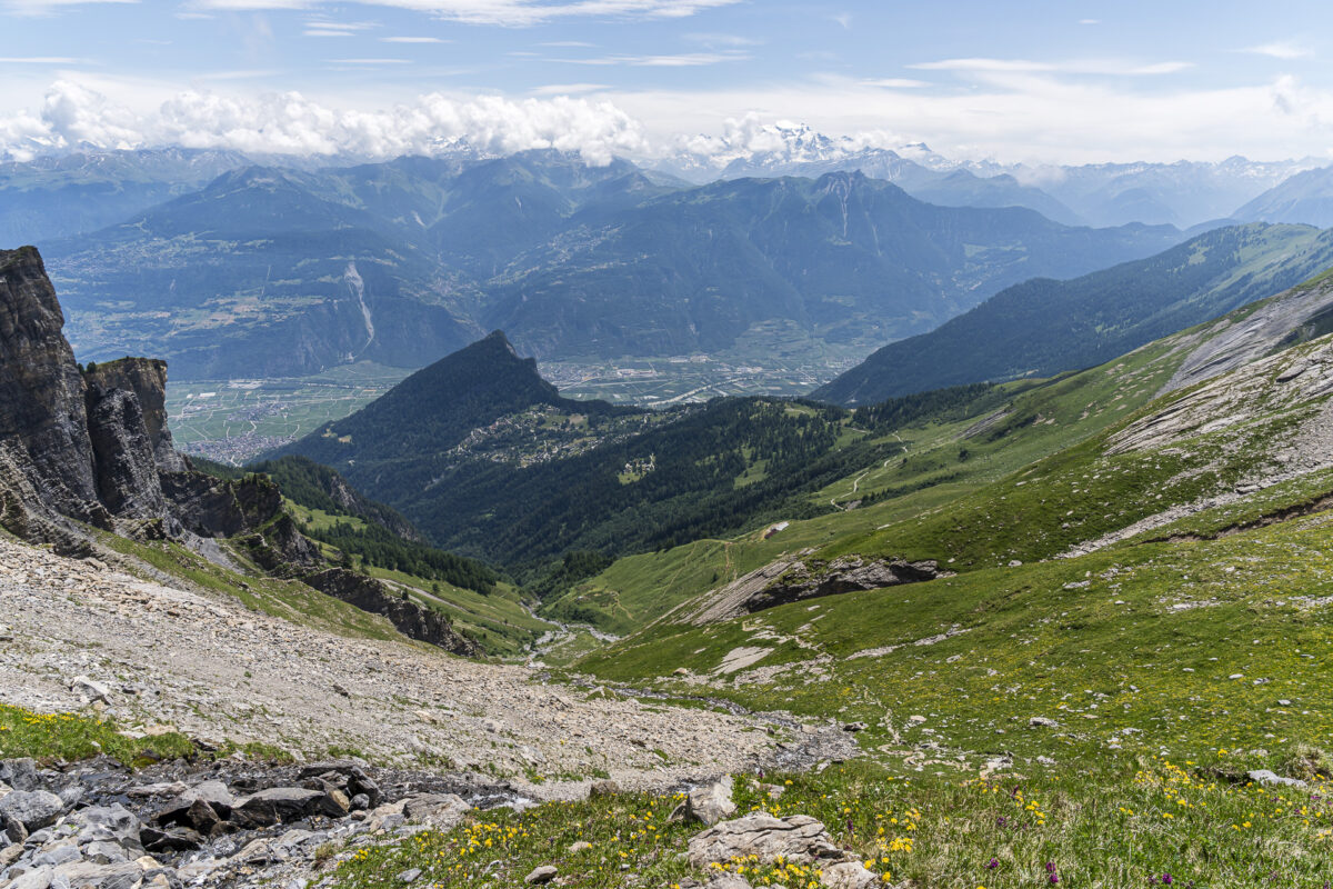 Descent to Ovronnaz