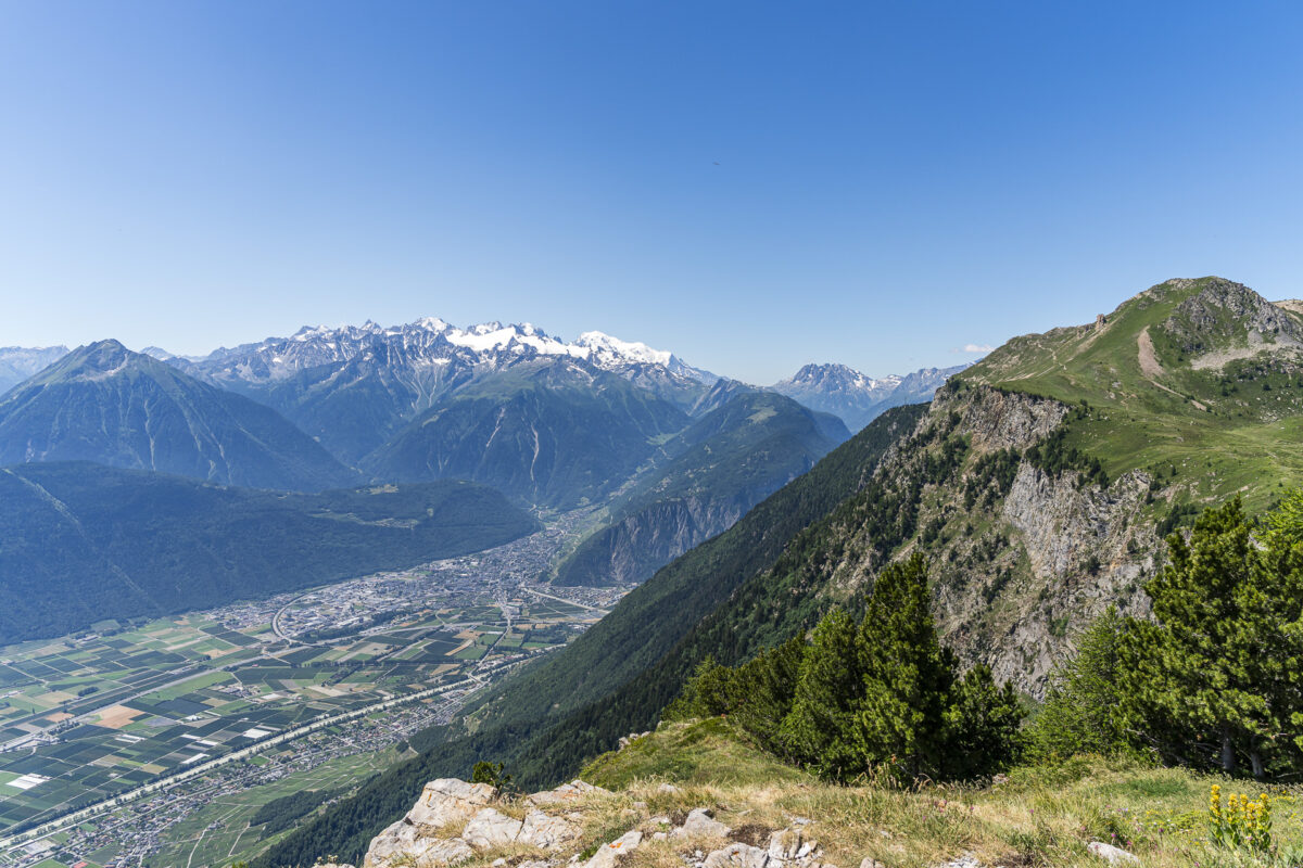 View into the Rhône Valley